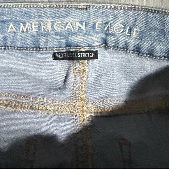 American Eagle Super Sigh Rise Ripped Jeggings Size 0 - Picture 5 of 5